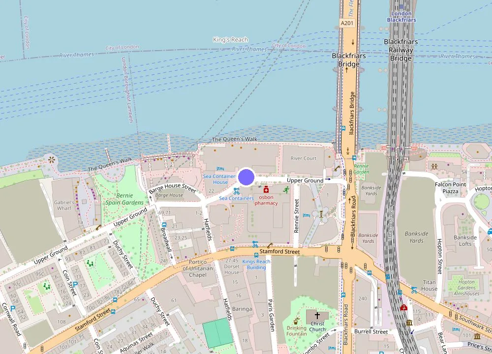 Map: Sea Containers London